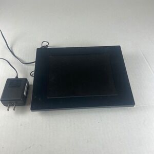 Sony Digital Photo Frame DPF D810 Black with AC Adapter Tested Working